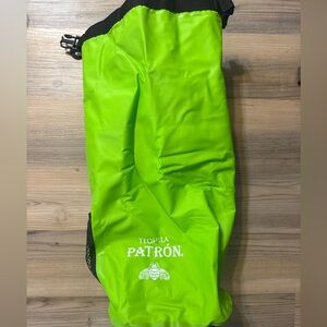 Patron tequila drawstring bag cooler with air valve 
Used once